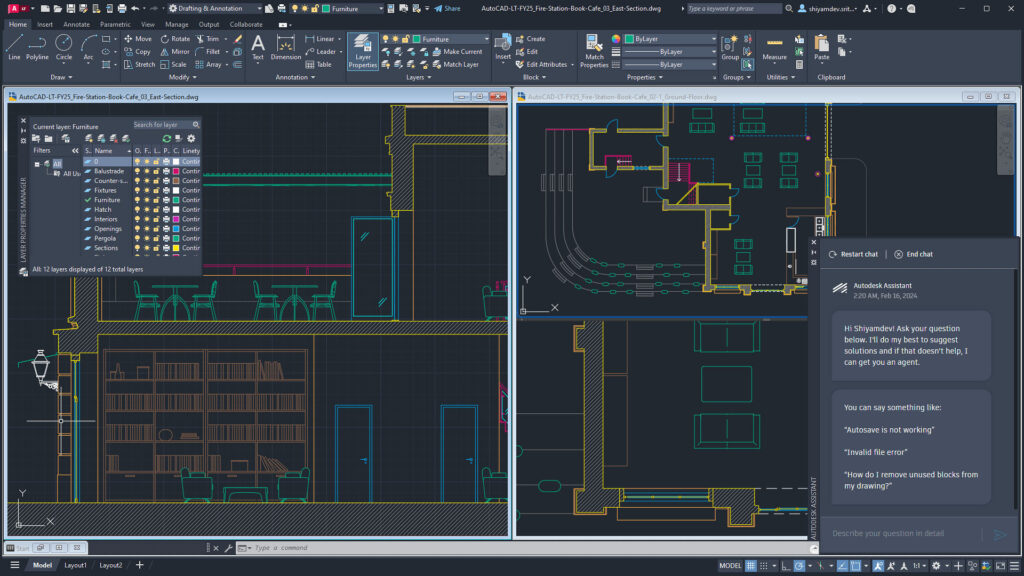 fukncie AutoCAD LT