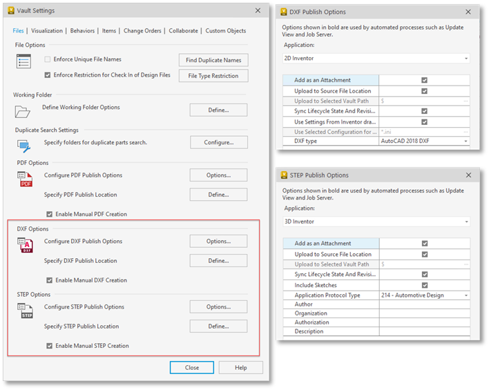 Vault 2024 export formatu